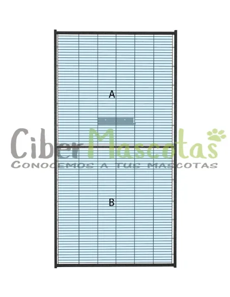 PVC para panel malla con comedero voladero loro