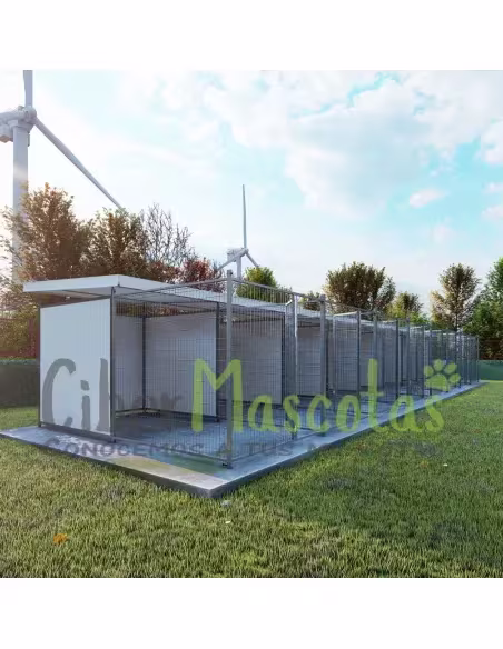 Bateria de boxes para perros modelo LUXCAN