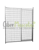 Panel de malla con puerta para boxes caninos 3x10 cm | CiberMascotas