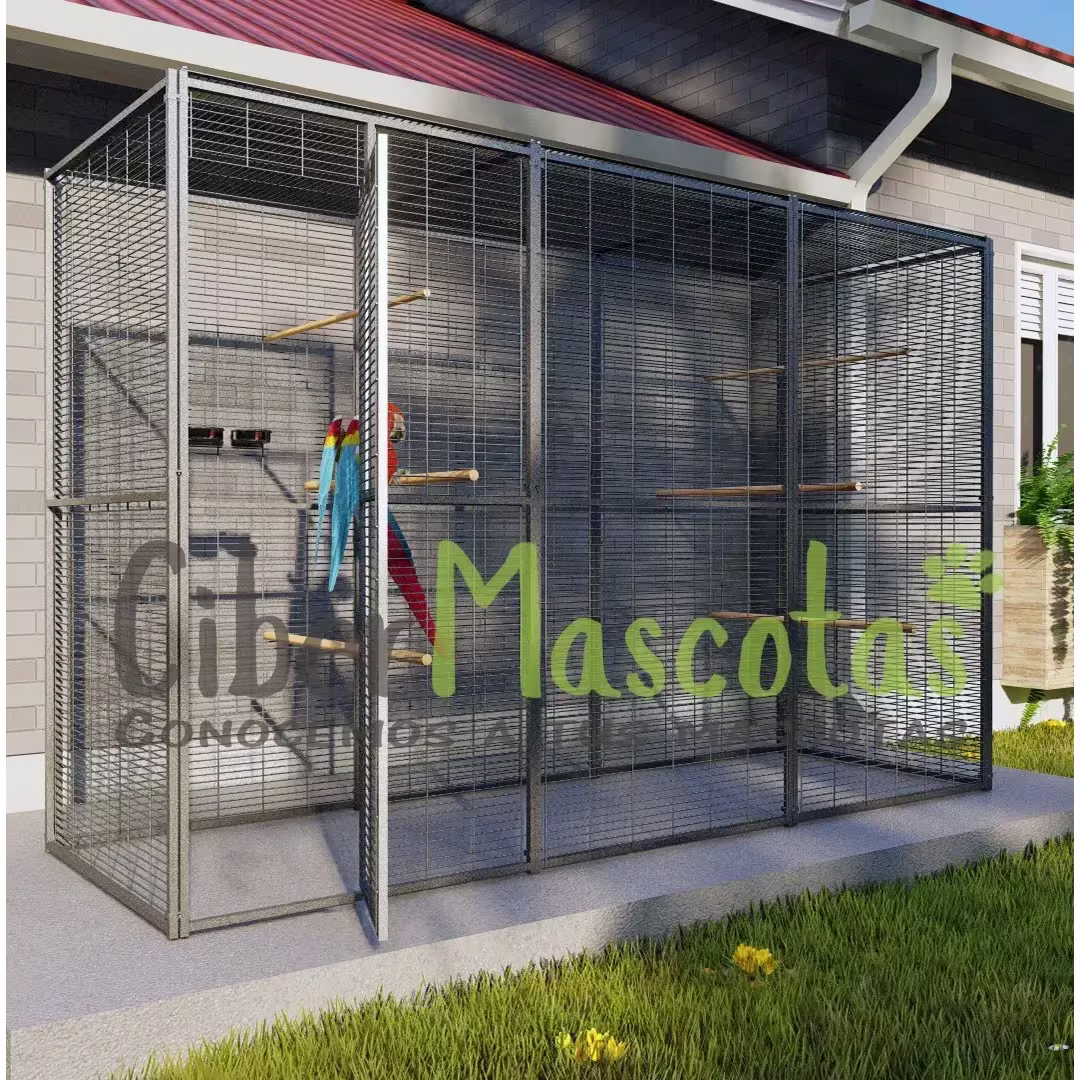 Voladero para loros 3x1 todo malla | CiberMascotas