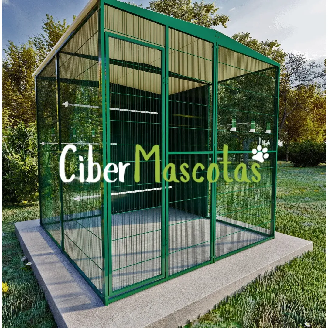 Voladero de jardin 2x2 con protección | CiberMascotas