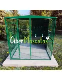 Voladero de jardin 2x2 con protección | CiberMascotas