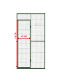 Voladero grande 2x1 para interior con ruedas y bandejas | CiberMascotas