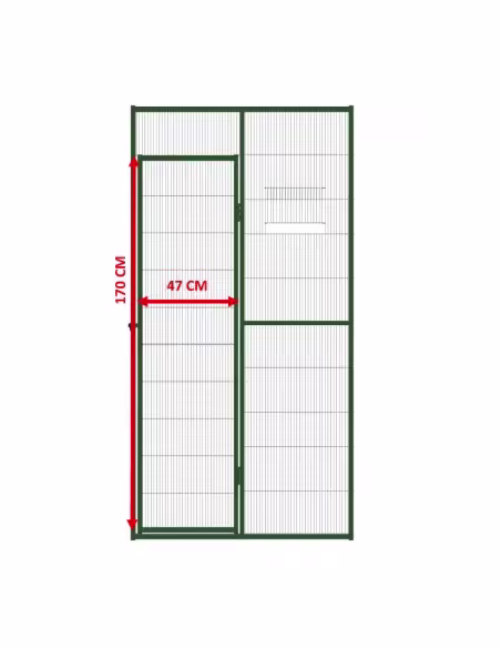 Voladero grande 2x1 para interior con ruedas y bandejas | CiberMascotas