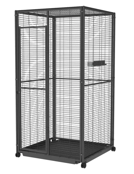 Jaula loro con ruedas y bandeja 200 cm altura | CiberMascotas Jaula loro con ruedas y bandeja 200 cm altura | CiberMascotas