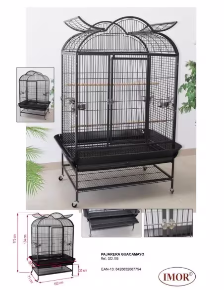 Jaula para loro Guacamayo 175x102x71 | CiberMascotas