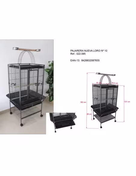 Jaula Loro nº10 | CiberMascotas Jaula Loro nº10 | CiberMascotas