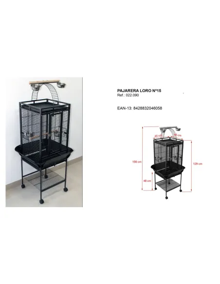 Jaula Loro nº15 | CiberMascotas