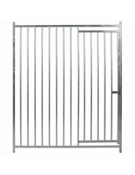 Frente de Boxes para Perros Barras 5 cm con Puerta | CiberMascotas