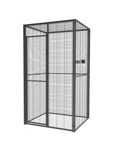 Voladero para loro 1 x1 metros techo malla | CiberMascotas