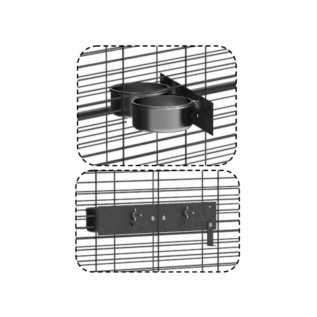 Voladero para loro 1 x1 metros techo malla | CiberMascotas