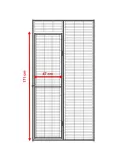 Voladero para loro 1 x1 metros techo malla | CiberMascotas
