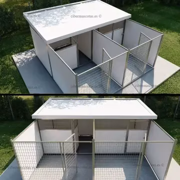 Perreras con dormitorio con parque profesionales | Envío Gratis