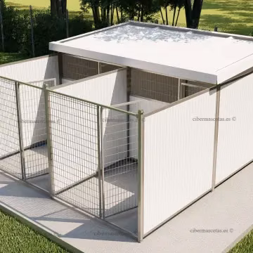 Perreras con dormitorio con parque profesionales | Envío Gratis