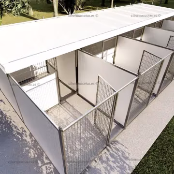 Perreras modulares con parque profesionales | Envío Gratis