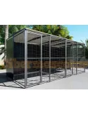 Perrera para perro 4 x 2 metros con separacion central