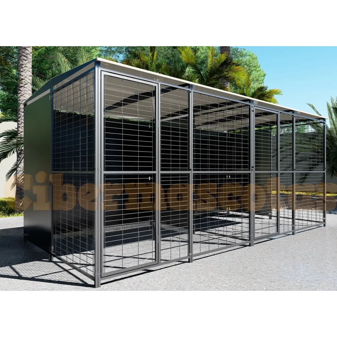 Perrera para perro 4 x 2 metros con separacion central