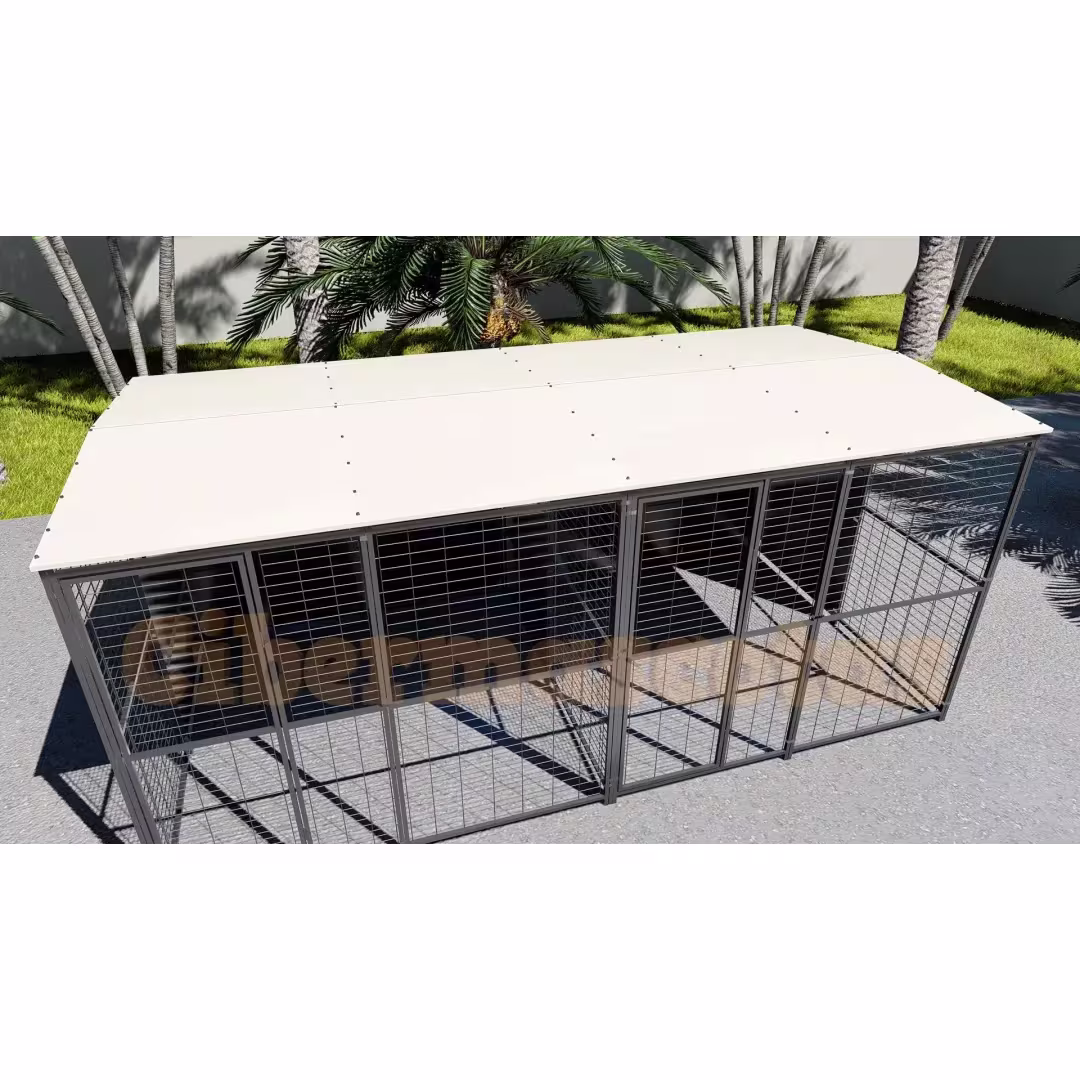 Perrera para perro 4 x 2 metros con separacion central