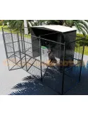 Perrera para perros 2 M2 con parque frontal 4 m2