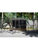 Perrera para perros 2 M2 con parque frontal 4 m2