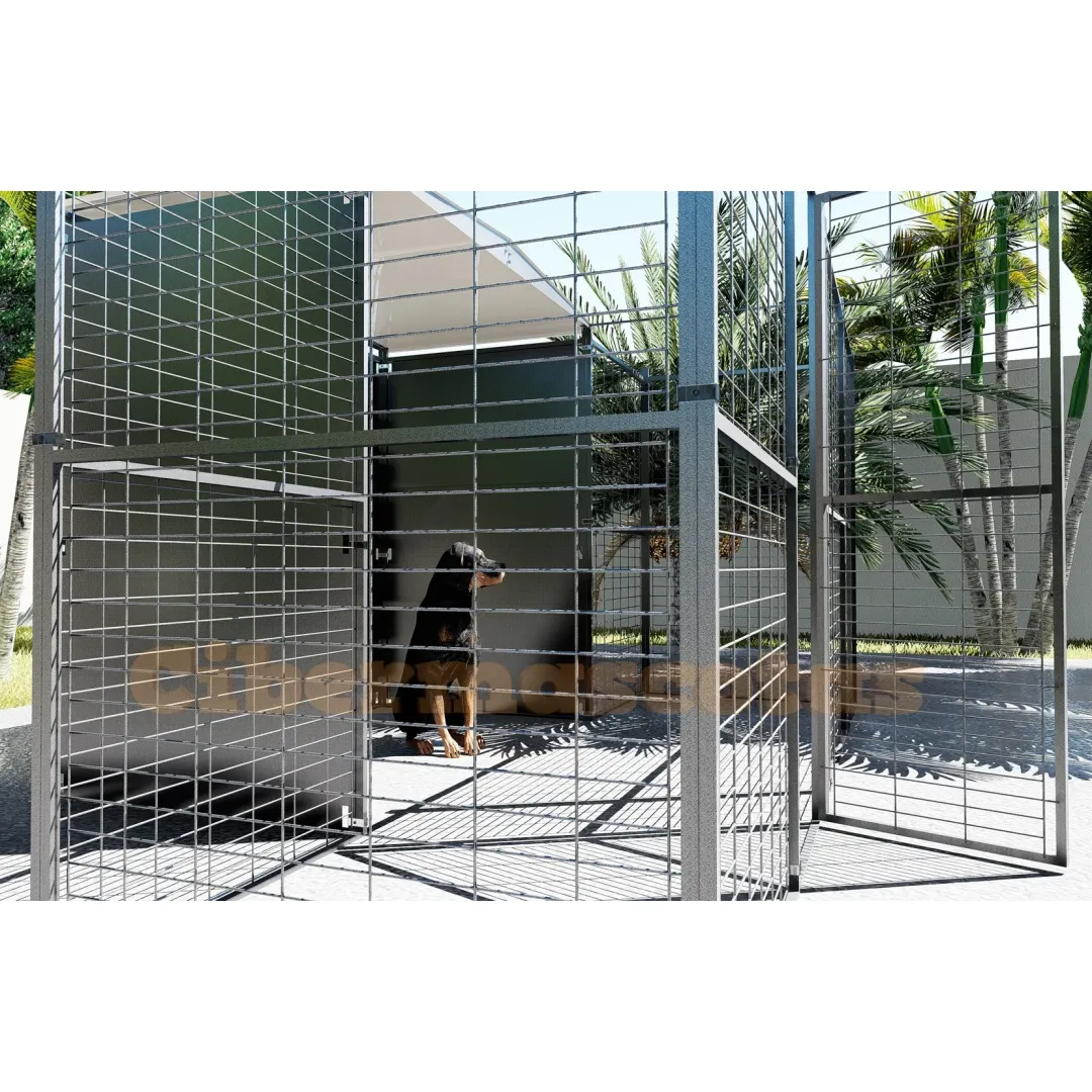 Perrera para perros 2 M2 con parque frontal 4 m2