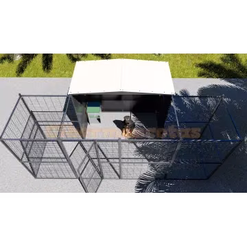 Perrera para perros 2 M2 con parque frontal 4 m2