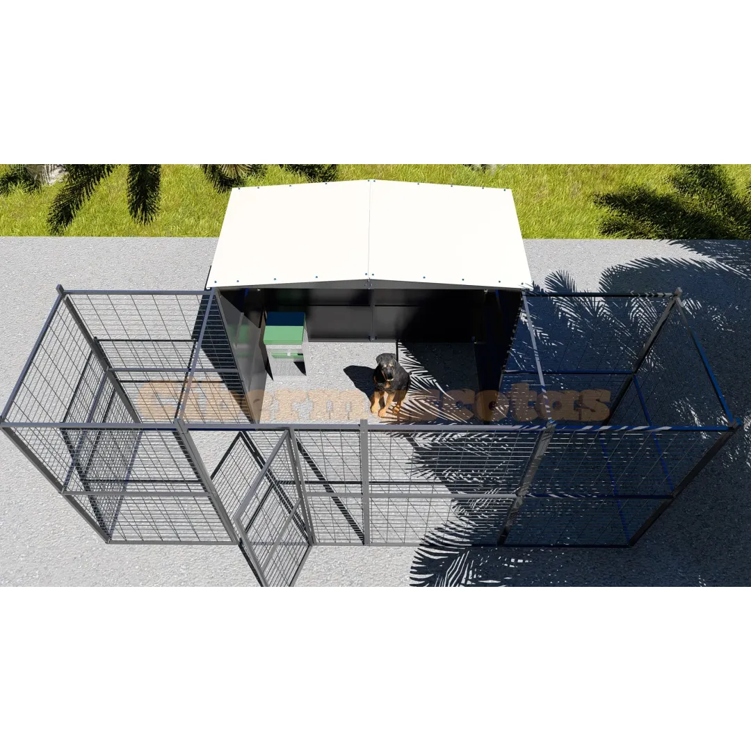 Perrera para perros 2 M2 con parque frontal 4 m2