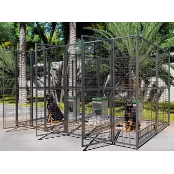Conjunto 3 jaulas para perros unidas