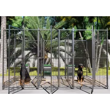 Conjunto 3 jaulas para perros unidas