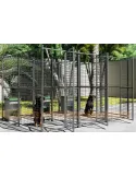 Conjunto 3 jaulas para perros unidas