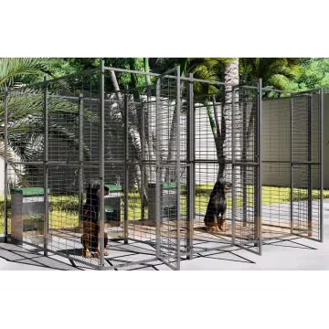 Conjunto 3 jaulas para perros unidas