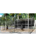 Perrera para perro 4 x 2 metros con separacion y parque