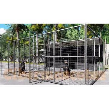 Perrera para perro 4 x 2 metros con separacion y parque