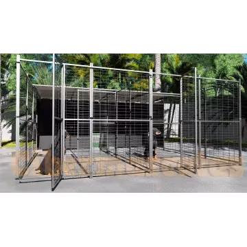 Perrera para perro 4 x 2 metros con separacion y parque