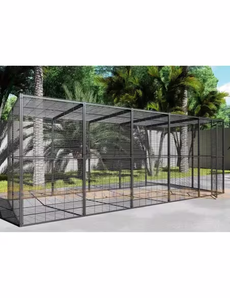 Voladero para loros y aves rapaces 5x2 metros