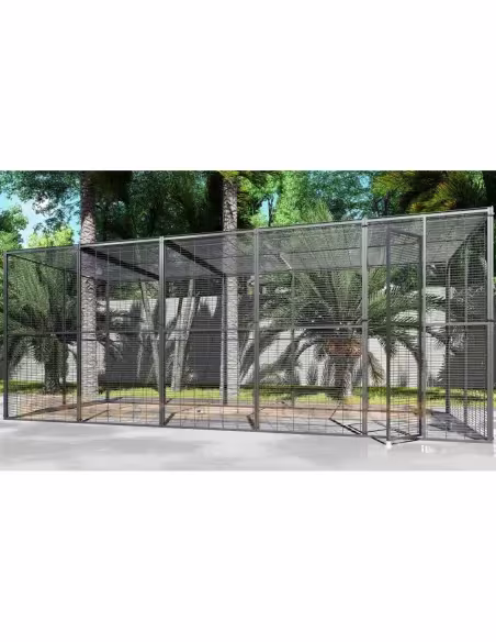 Voladero para loros y aves rapaces 5x2 metros