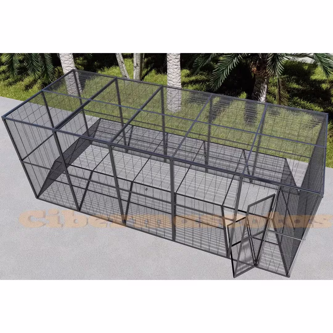 Voladero para loros y aves rapaces 5x2 metros