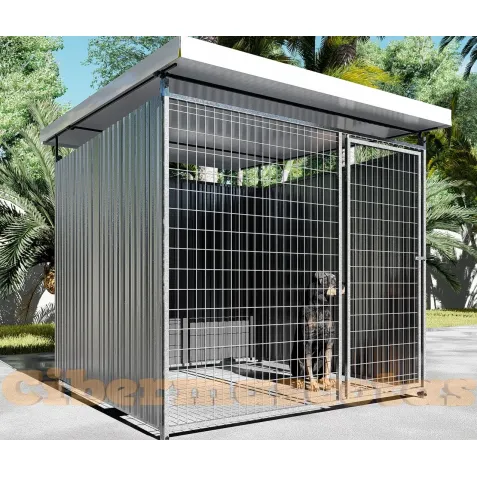 Lateral Mixto ( malla y pvc ) para boxes para perros | CiberMascotas