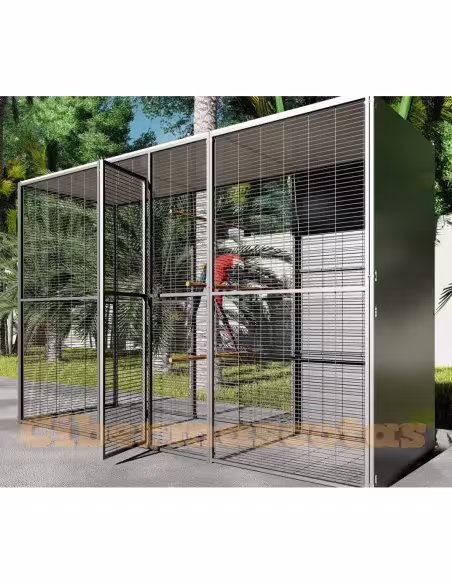 Voladero loro jardin 3x1 metros Voladero loro jardin 3x1 metros