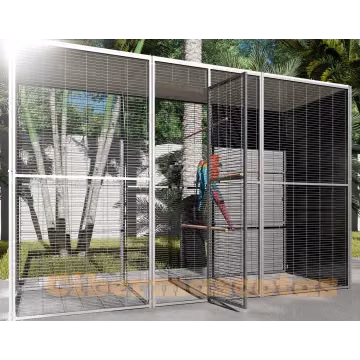 Voladero loro jardin 3x1 metros