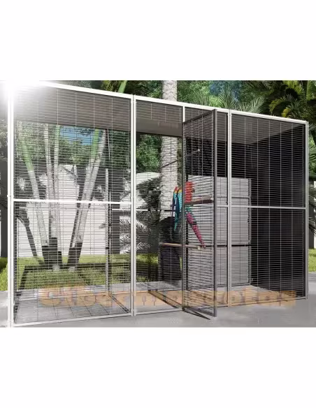 Voladero loro jardin 3x1 metros Voladero loro jardin 3x1 metros