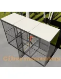 Voladero loro jardin 3x1 metros