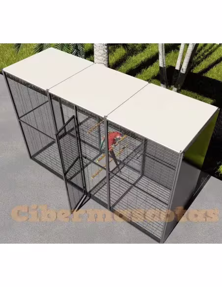 Voladero loro jardin 3x1 metros Voladero loro jardin 3x1 metros