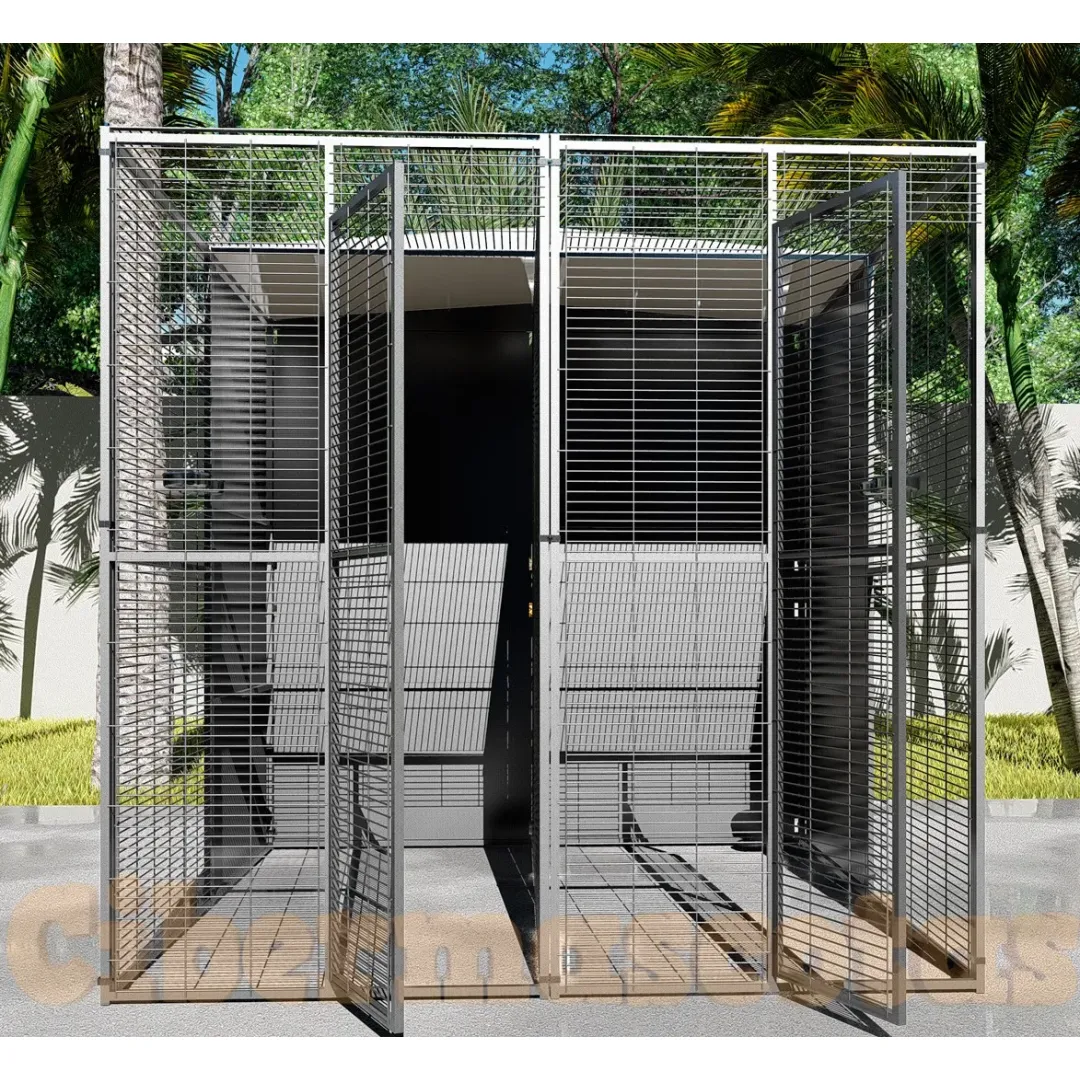 Voladero de Jardin para loros 2x2 con separacion