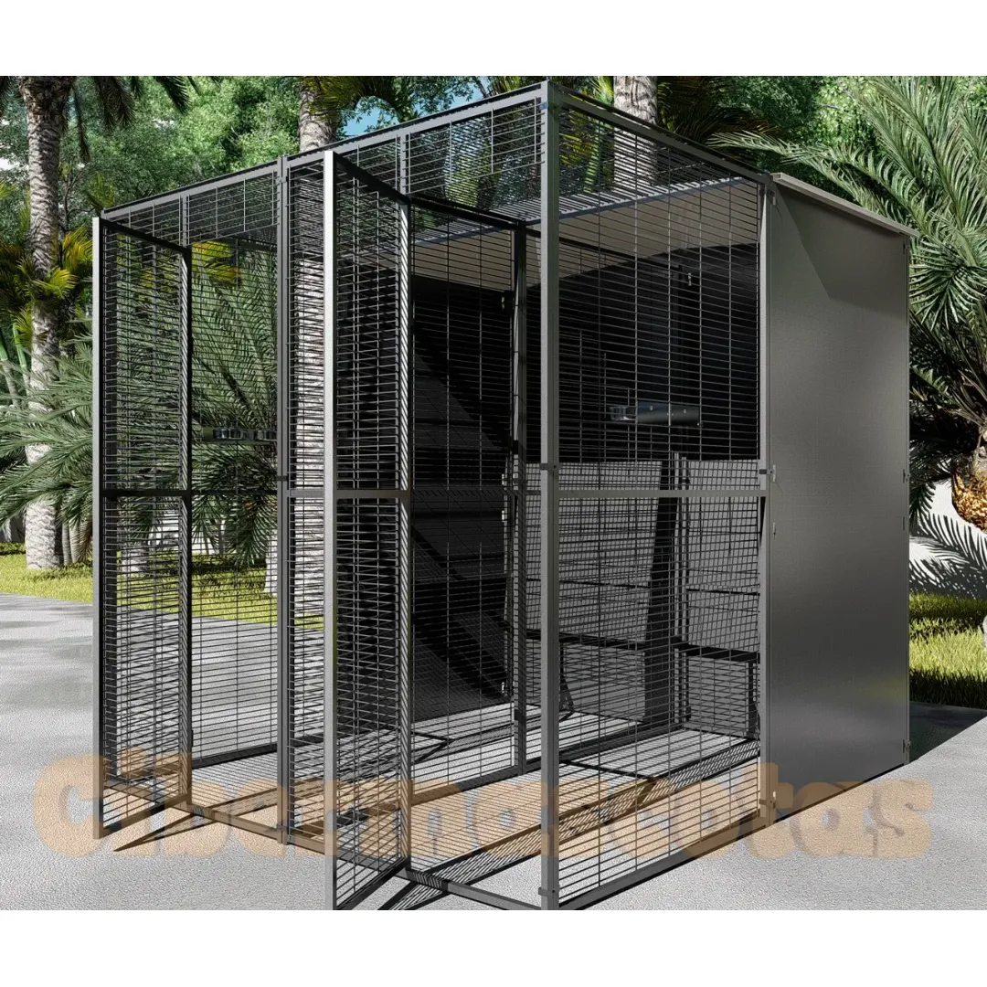 Voladero de Jardin para loros 2x2 con separacion