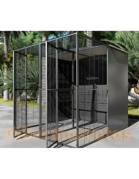 Voladero de Jardin para loros 2x2 con separacion