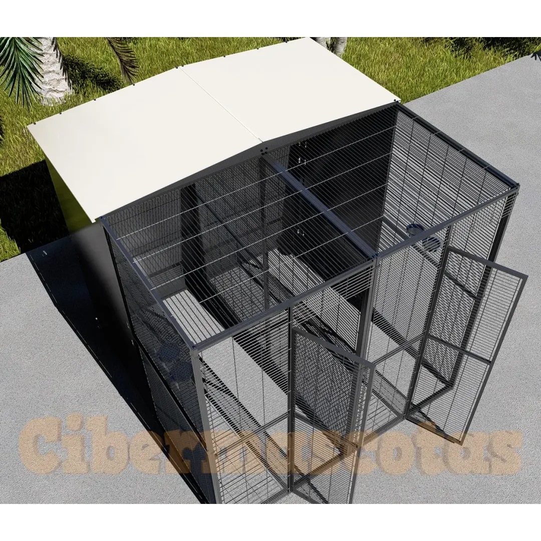 Voladero de Jardin para loros 2x2 con separacion