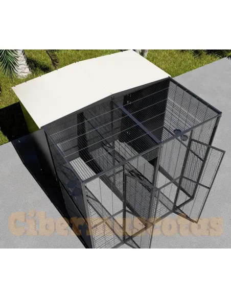 Voladero de Jardin para loros 2x2 con separacion