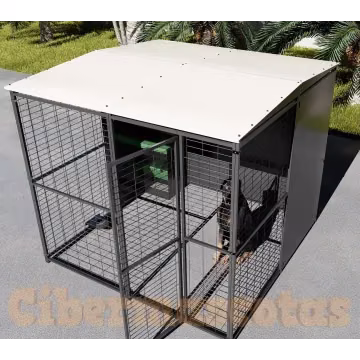 Perrera 2x2 metros boxes y cheniles