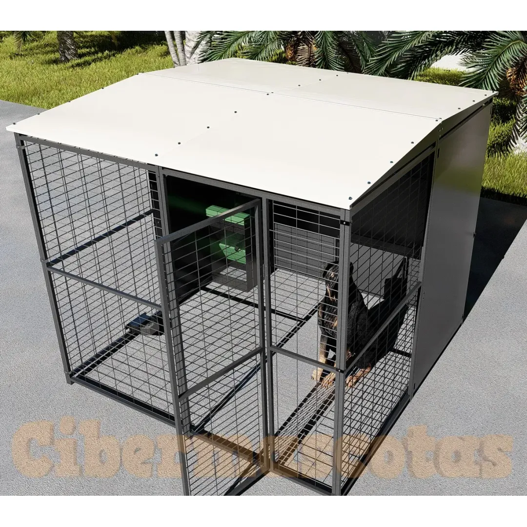 Perrera 2x2 metros boxes y cheniles
